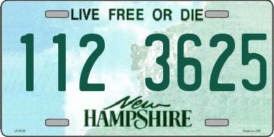 NH license plate 1123625