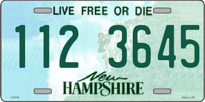 NH license plate 1123645