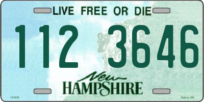 NH license plate 1123646