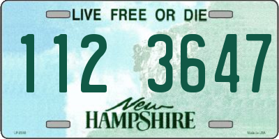 NH license plate 1123647