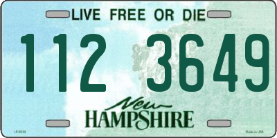 NH license plate 1123649