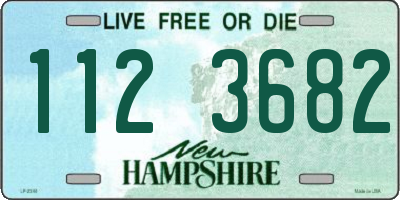 NH license plate 1123682