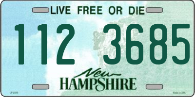 NH license plate 1123685