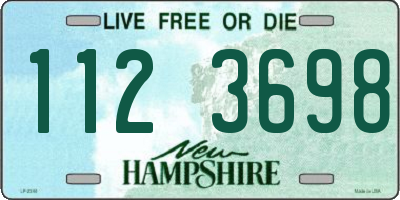 NH license plate 1123698