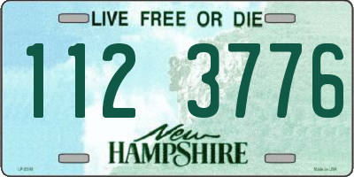 NH license plate 1123776
