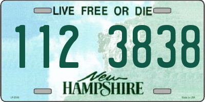 NH license plate 1123838