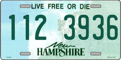 NH license plate 1123936