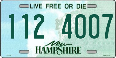 NH license plate 1124007