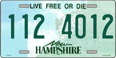 NH license plate 1124012