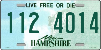 NH license plate 1124014