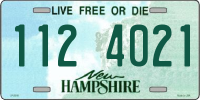 NH license plate 1124021