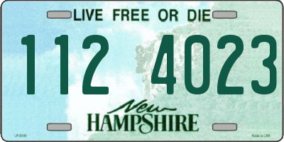 NH license plate 1124023