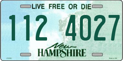 NH license plate 1124027