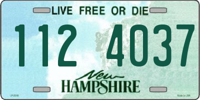 NH license plate 1124037