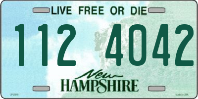 NH license plate 1124042