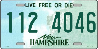 NH license plate 1124046
