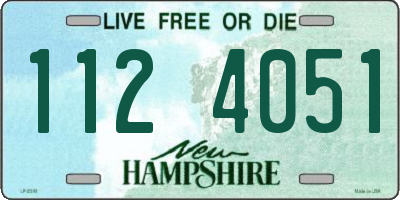 NH license plate 1124051