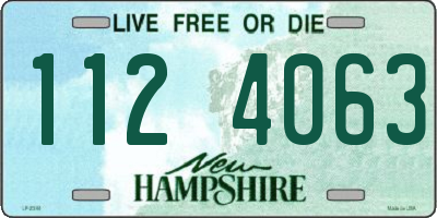 NH license plate 1124063