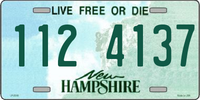 NH license plate 1124137