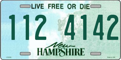 NH license plate 1124142