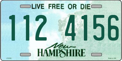 NH license plate 1124156