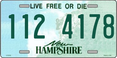 NH license plate 1124178