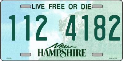 NH license plate 1124182