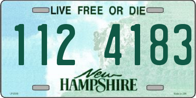 NH license plate 1124183