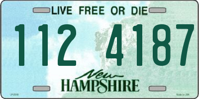 NH license plate 1124187