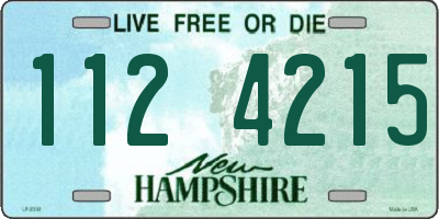 NH license plate 1124215