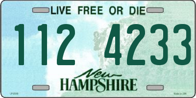 NH license plate 1124233