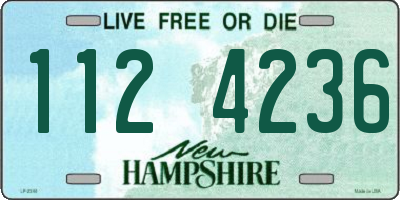NH license plate 1124236
