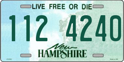 NH license plate 1124240