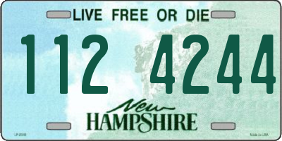 NH license plate 1124244