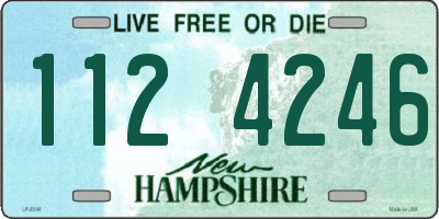 NH license plate 1124246