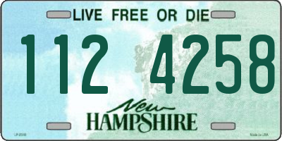NH license plate 1124258
