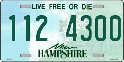 NH license plate 1124300
