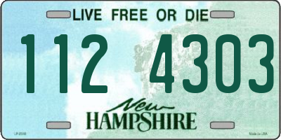 NH license plate 1124303