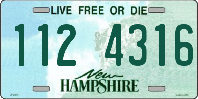 NH license plate 1124316