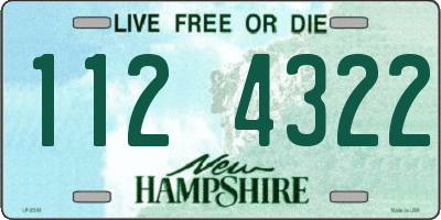 NH license plate 1124322