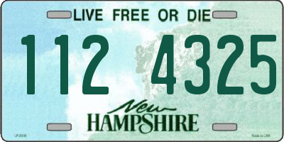 NH license plate 1124325