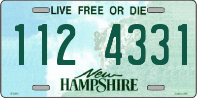 NH license plate 1124331