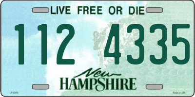 NH license plate 1124335