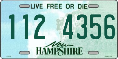 NH license plate 1124356
