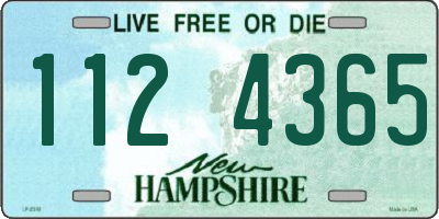 NH license plate 1124365