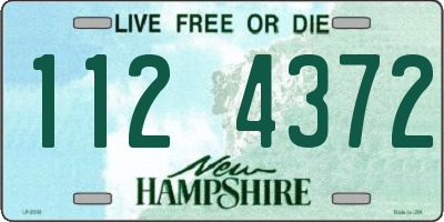 NH license plate 1124372