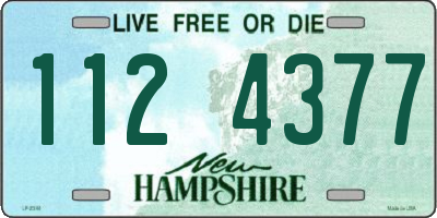 NH license plate 1124377