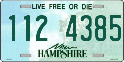 NH license plate 1124385