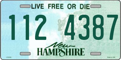 NH license plate 1124387