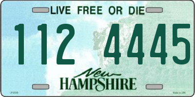 NH license plate 1124445